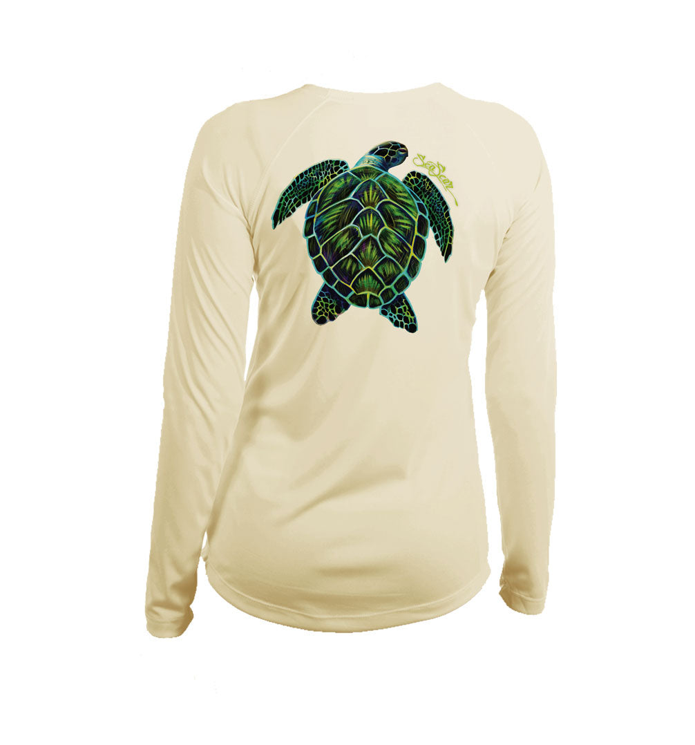 Electric Turtle V-Neck Performance Tee