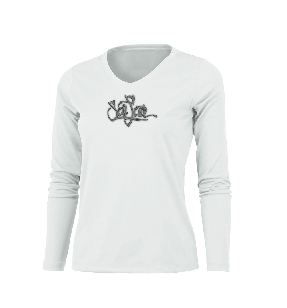 Flying Fish Long Sleeve V-Neck Performance Tee