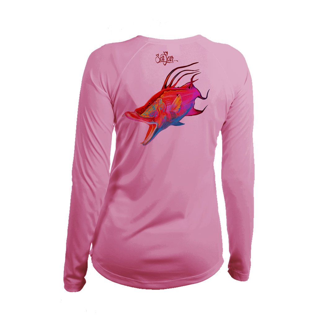 Glow Hog V-Neck Performance Tee