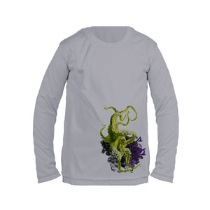 Green Octo Long Sleeve Toddler Performance Tee