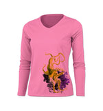 Green Octo V-Neck Performance Tee
