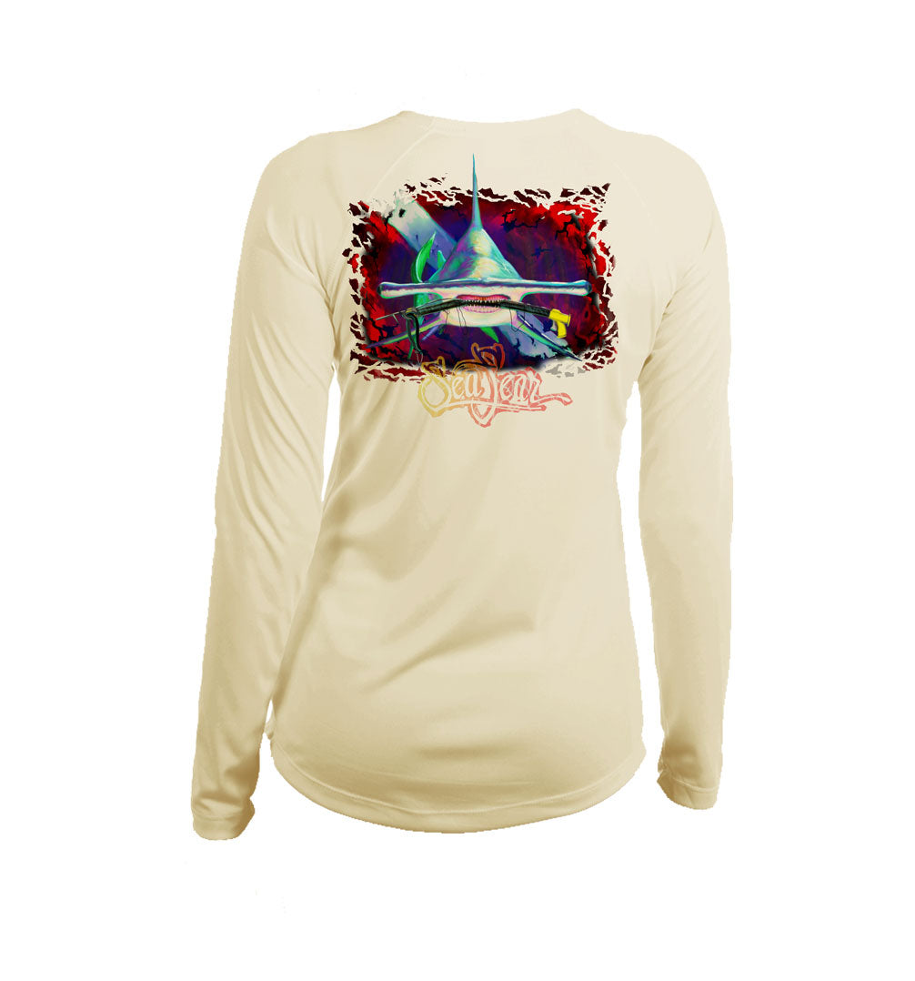Hammerhead Dive Flag V-Neck Performance Tee
