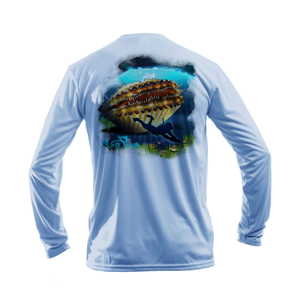Hangry Scallop Long Sleeve Performance Tee