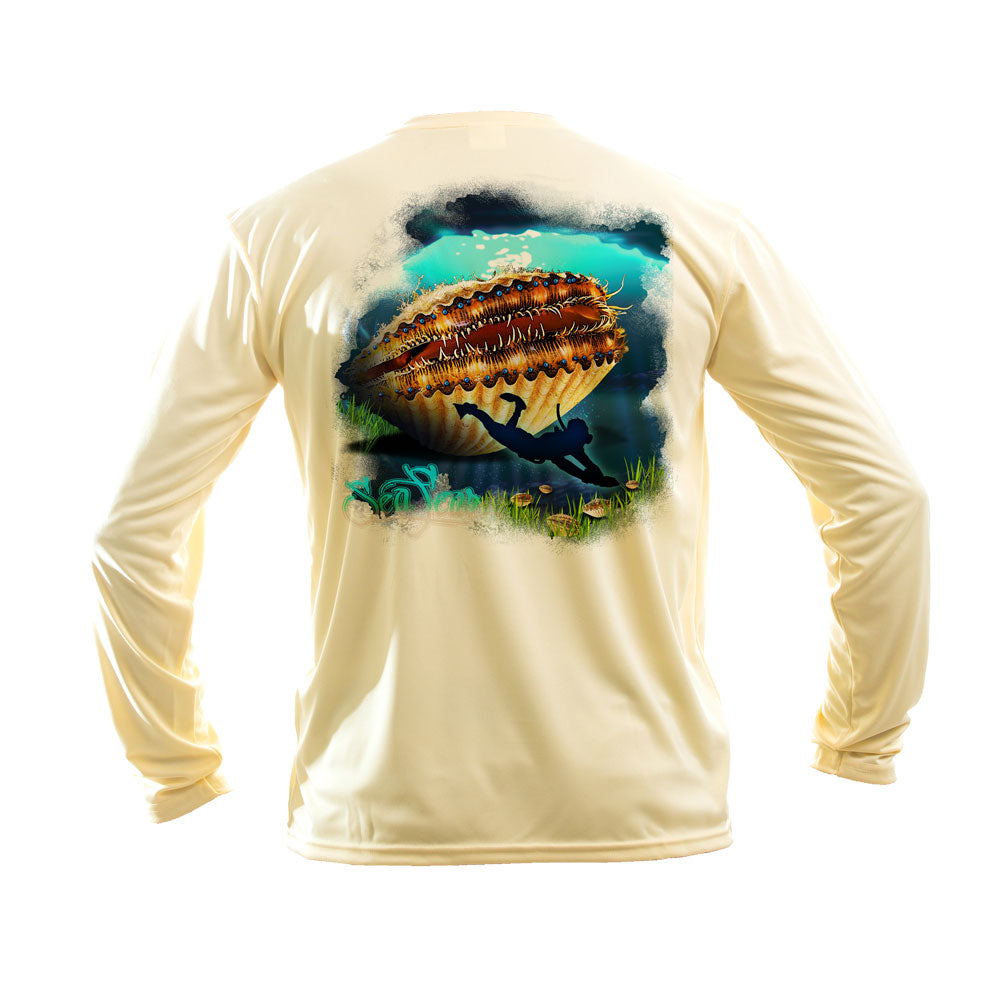 Hangry Scallop Long Sleeve Performance Tee
