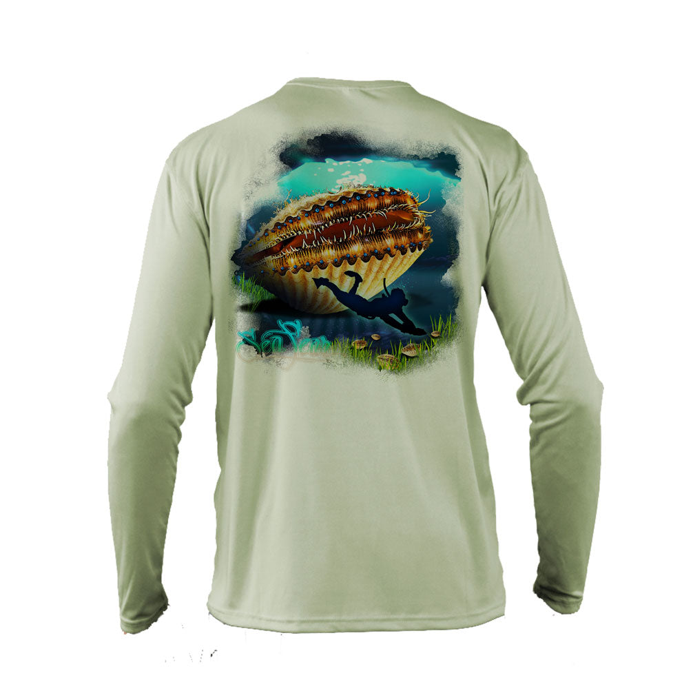 Hangry Scallop Long Sleeve Performance Tee