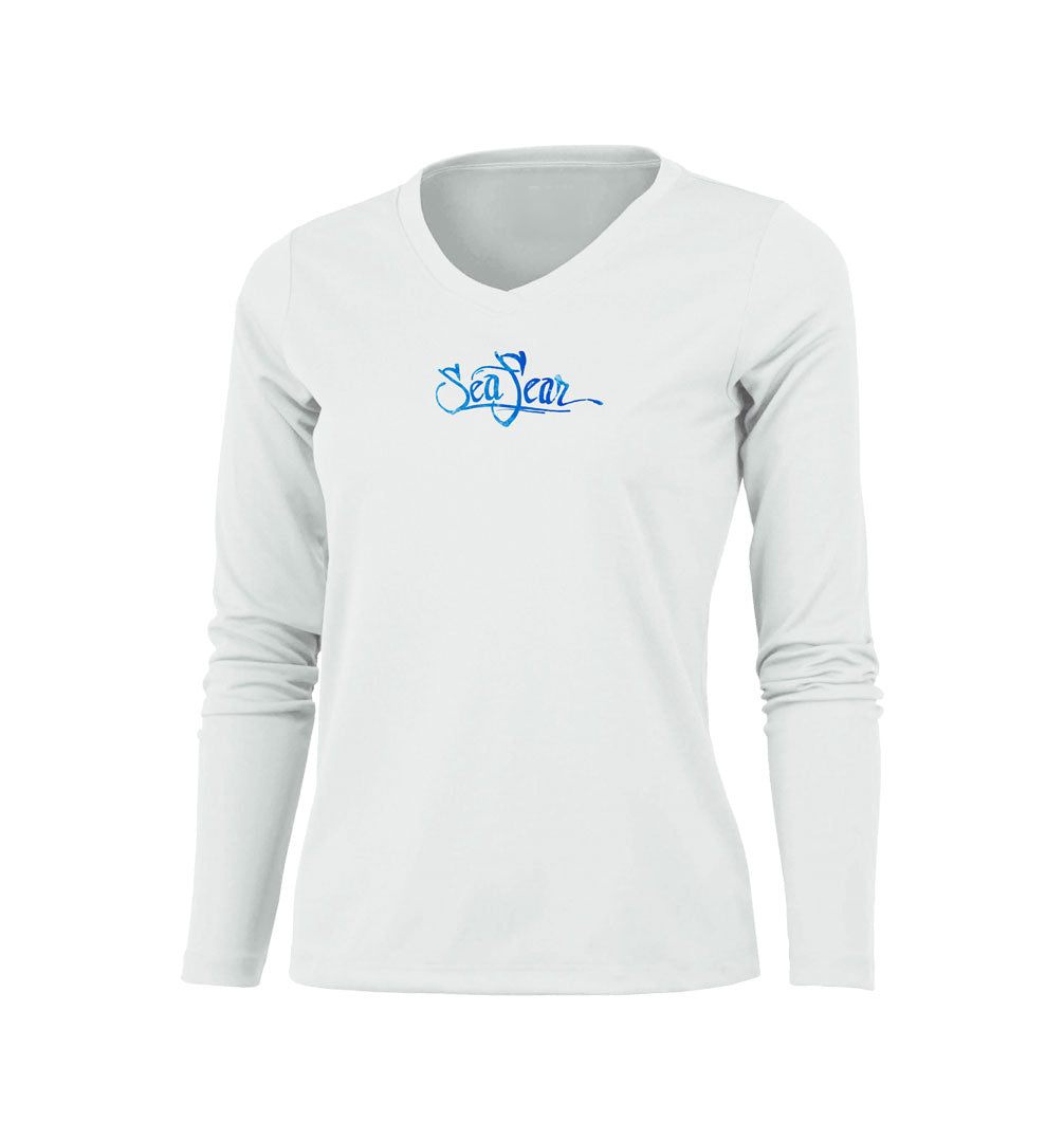 Hogfish Coral V-Neck Performance Tee