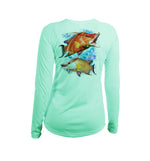 Hogfish Coral V-Neck Performance Tee