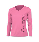 Hooked (Side Print) V-Neck Performance Tee