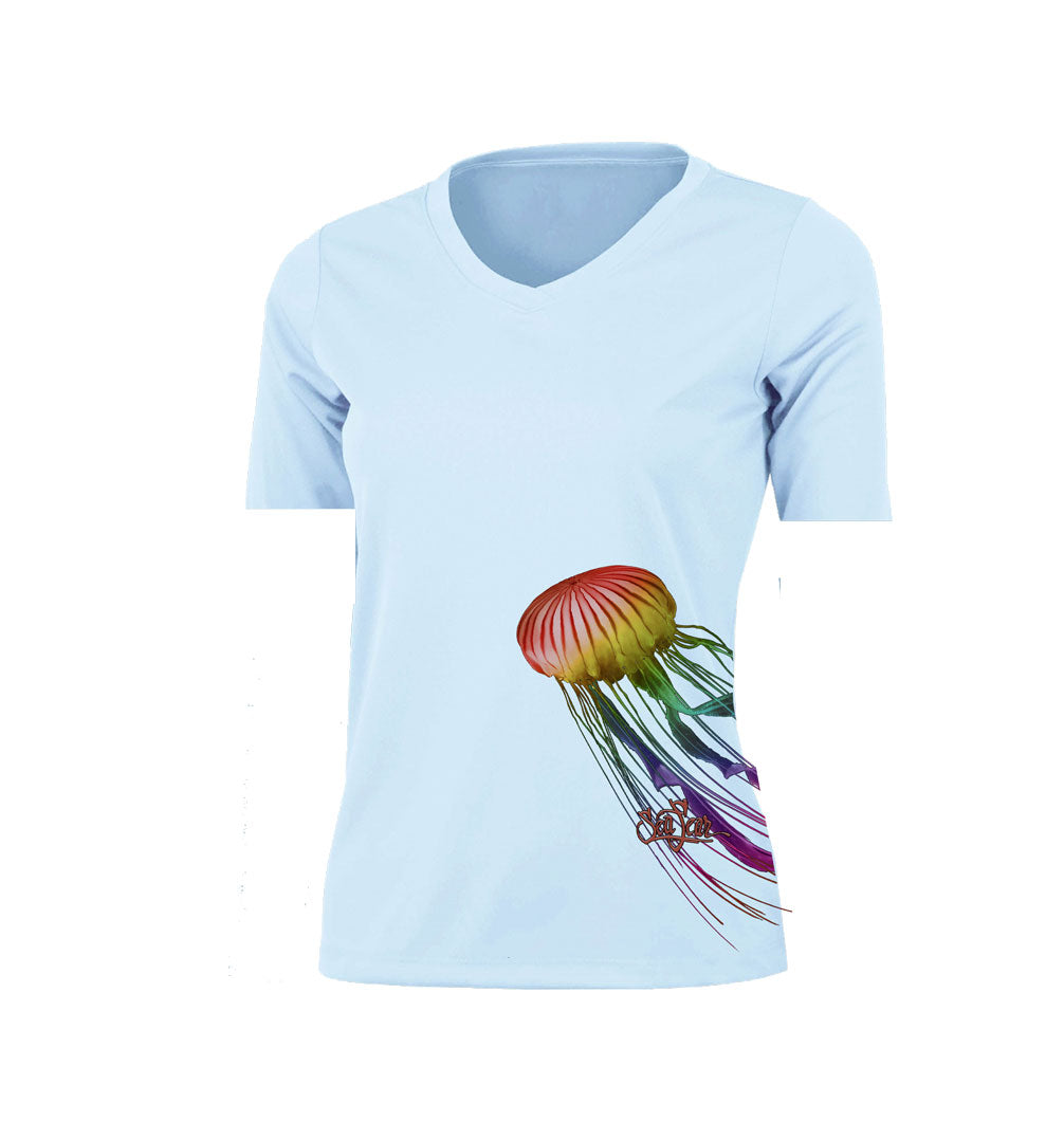 Jellyfish V-Neck Performance Tee