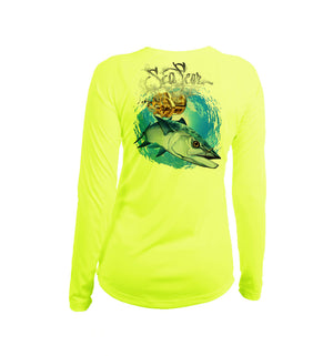 Kingfish Long Sleeve V-Neck Performance Tee