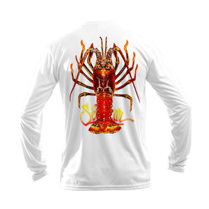 Large Lobster Long Sleeve Performance Tee