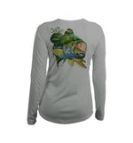 Large Mouth Bass V-Neck Performance Tee