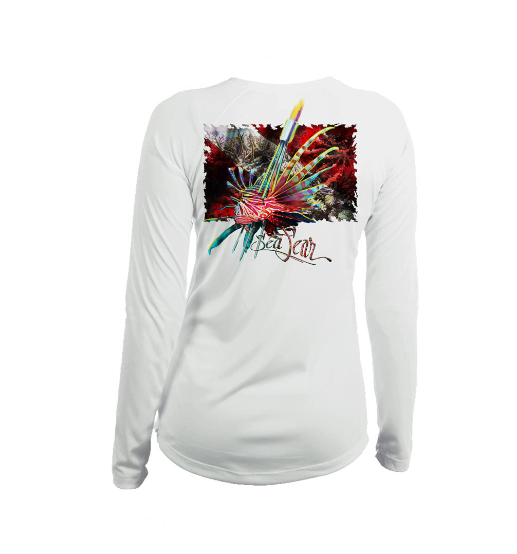 Lionfish Dive Flag V-Neck Performance Tee