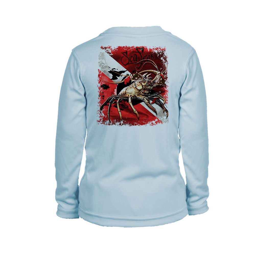 Lobster Dive Flag Long Sleeve Youth Performance Tee