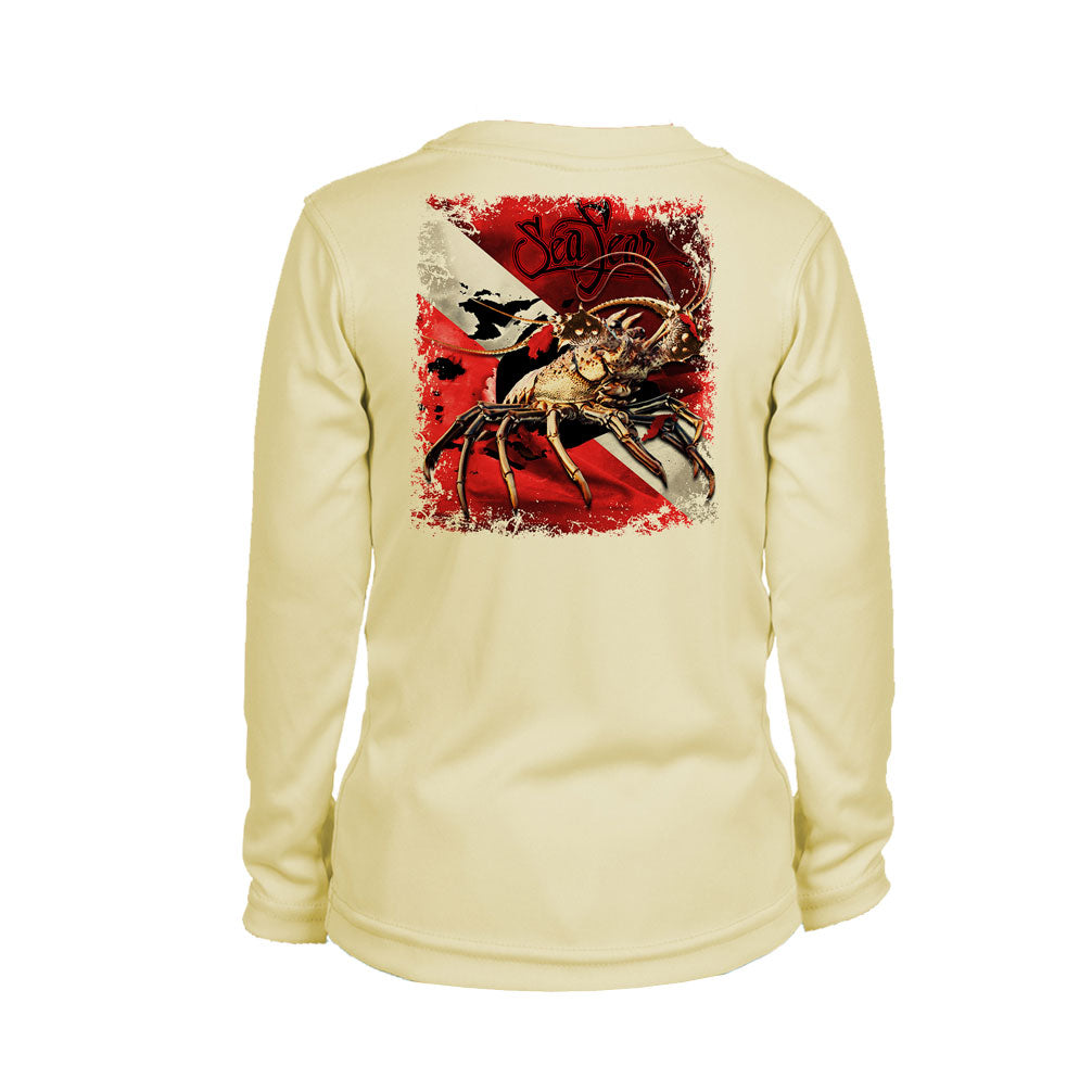 Lobster Dive Flag Long Sleeve Youth Performance Tee
