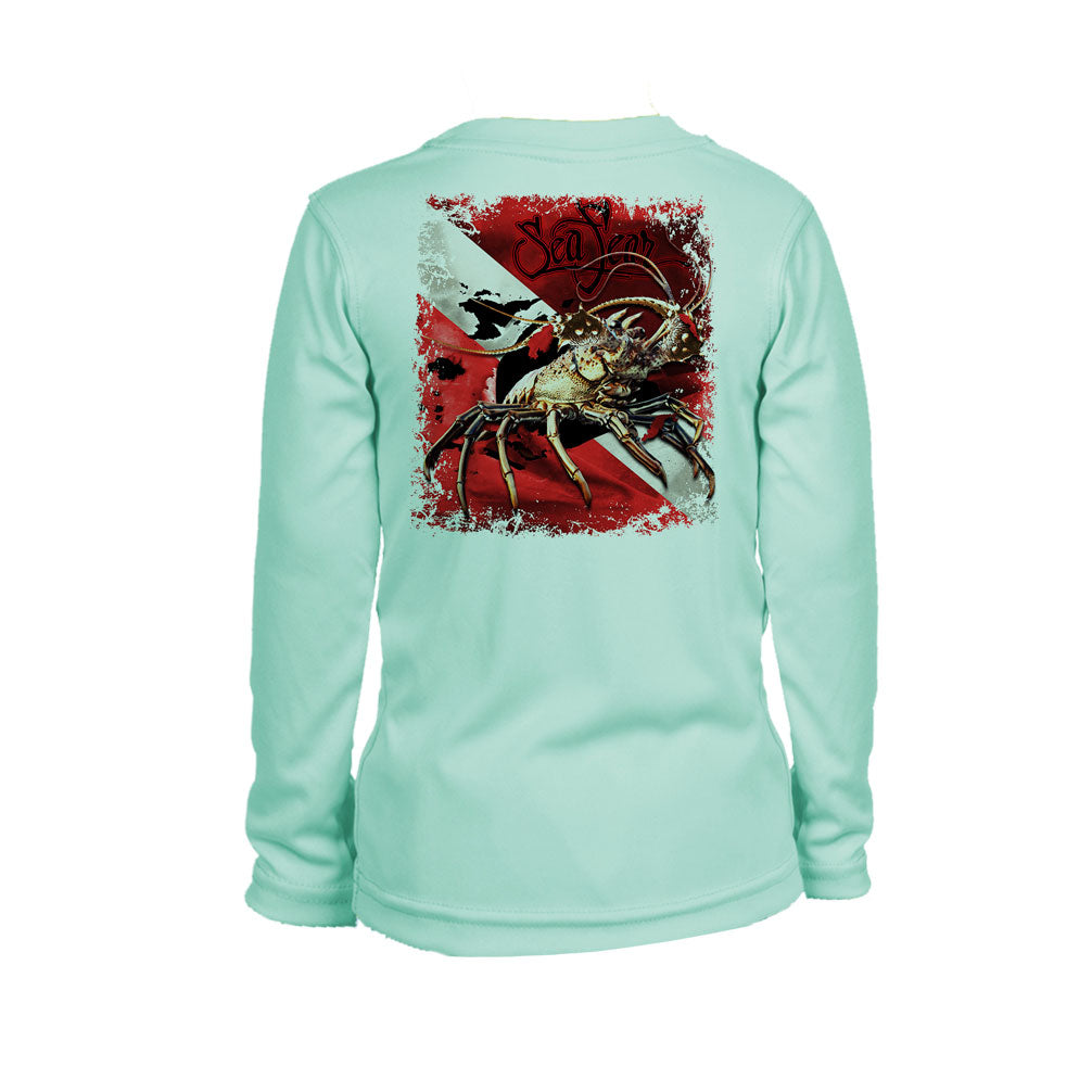 Lobster Dive Flag Long Sleeve Youth Performance Tee