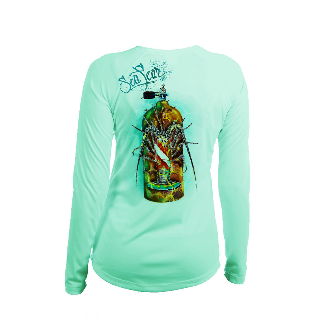 Lobster Tank  Long Sleeve V-Neck Performance Tee