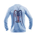 Lobster US Long Sleeve Performance Tee in Arctic Blue – Sea Fear UPF 50+ apparel