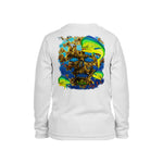Mahi Skull Long Sleeve Toddler Performance Tee