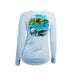 Manatee Kayak Long Sleeve V-Neck Performance Tee