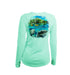 Manatee Kayak Long Sleeve V-Neck Performance Tee