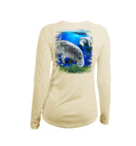Manatee Long Sleeve V-Neck Performance Tee