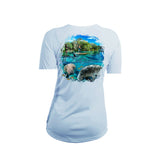 Manatee Paddeboard Short Sleeve V-Neck Performance Tee