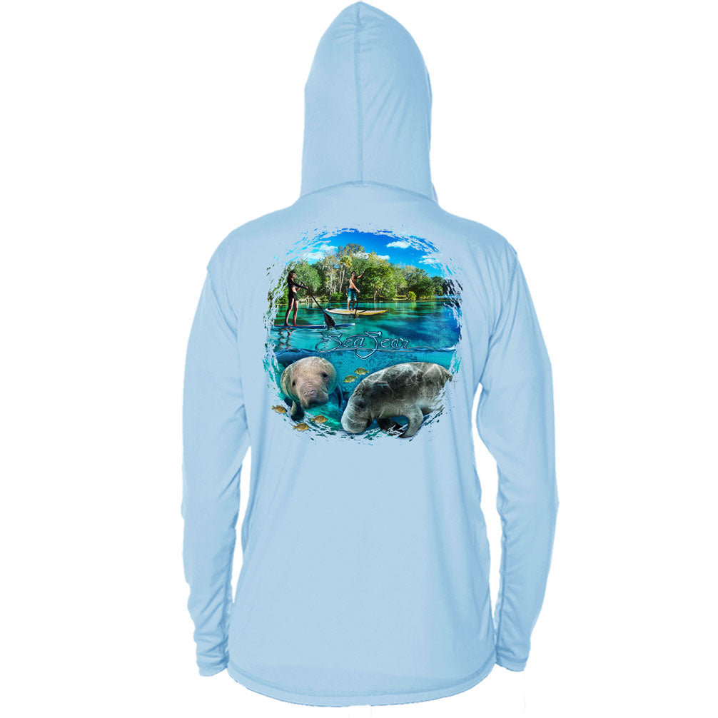 Manatee Paddleboard Long Sleeve Performance Hoody