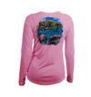 Manatee Paddleboard Long Sleeve V-Neck Performance Tee
