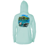 Manatee Paddleboard Long Sleeve Performance Hoody