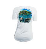 Manatee Paddeboard Short Sleeve V-Neck Performance Tee
