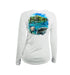 Manatee Paddleboard Long Sleeve V-Neck Performance Tee
