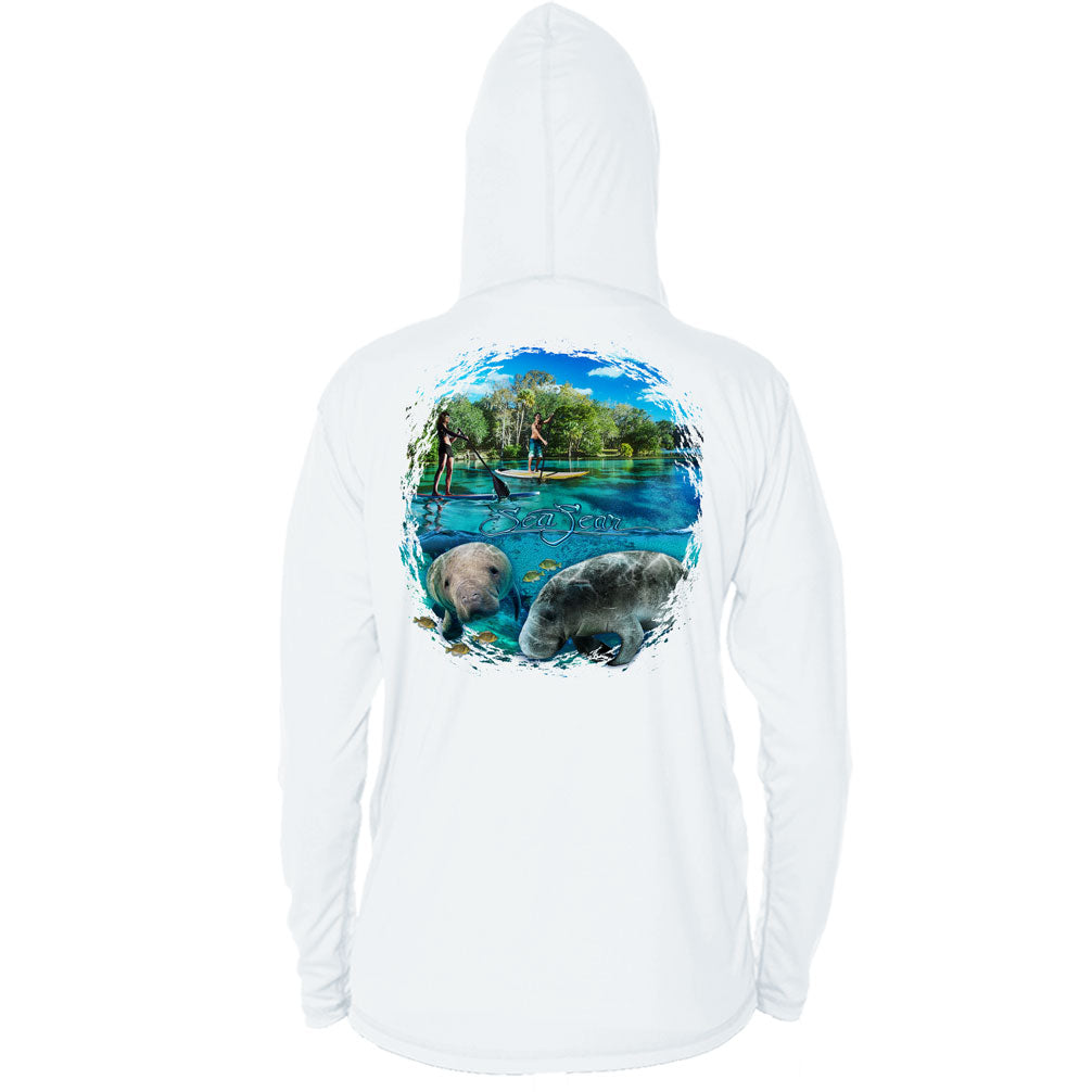 Manatee Paddleboard Long Sleeve Performance Hoody