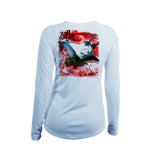 Manta Ray Long Sleeve V-Neck Performance Tee