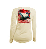 Manta Ray Long Sleeve V-Neck Performance Tee
