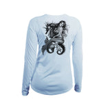 Mermaid Seahorse V-Neck Performance Tee