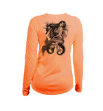 Mermaid Seahorse V-Neck Performance Tee