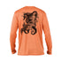 Mermaid Seahorse Long Sleeve Performance Tee in Citrus – Sea Fear UPF 50+ apparel