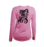 Mermaid Seahorse V-Neck Performance Tee