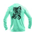 Mermaid Seahorse Long Sleeve Performance Tee in Sea Grass – Sea Fear UPF 50+ apparel