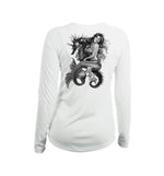 Mermaid Seahorse V-Neck Performance Tee