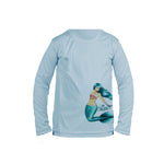 Mermaid (Side Wrap) Long Sleeve Toddler Performance Tee