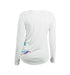 Mermaid Side Print Long Sleeve V-Neck Performance Tee