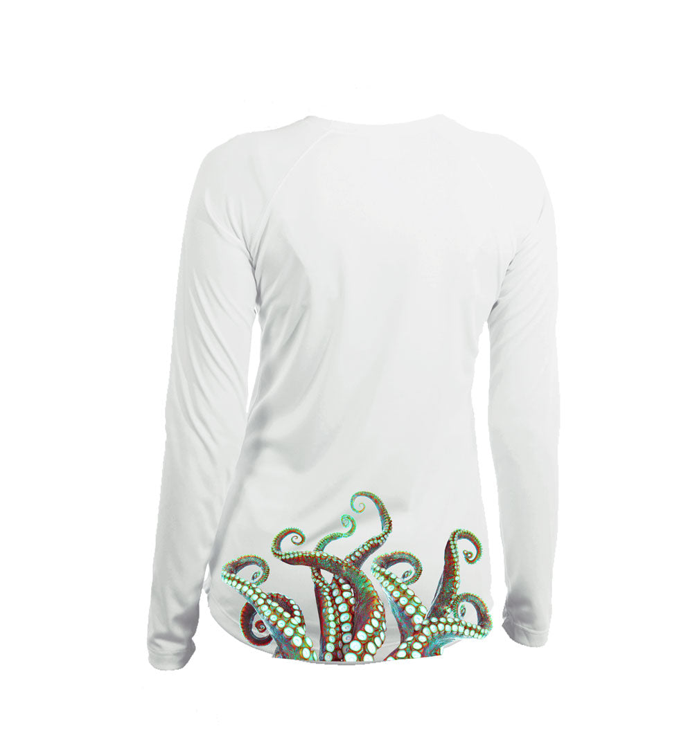 Octopus Wrap (Bottom) V-Neck Performance Tee