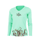 Octopus Wrap (Bottom) V-Neck Performance Tee