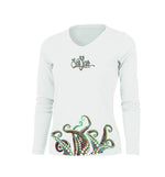 Octopus Wrap (Bottom) V-Neck Performance Tee
