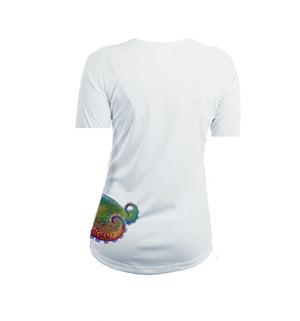 Octo Coco (Side Wrap) Short Sleeve V-Neck Performance Tee