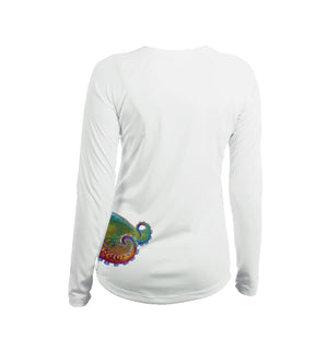 Octo Coco (Side Wrap) Long Sleeve V-Neck Performance Tee