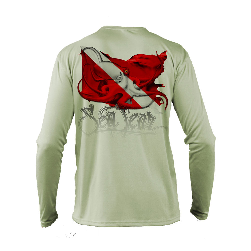 Octo Dive Flag Long Sleeve Performance Tee