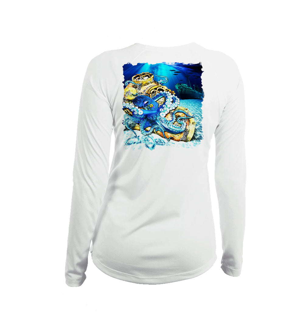 Octo Dive Helmet V-Neck Performance Tee